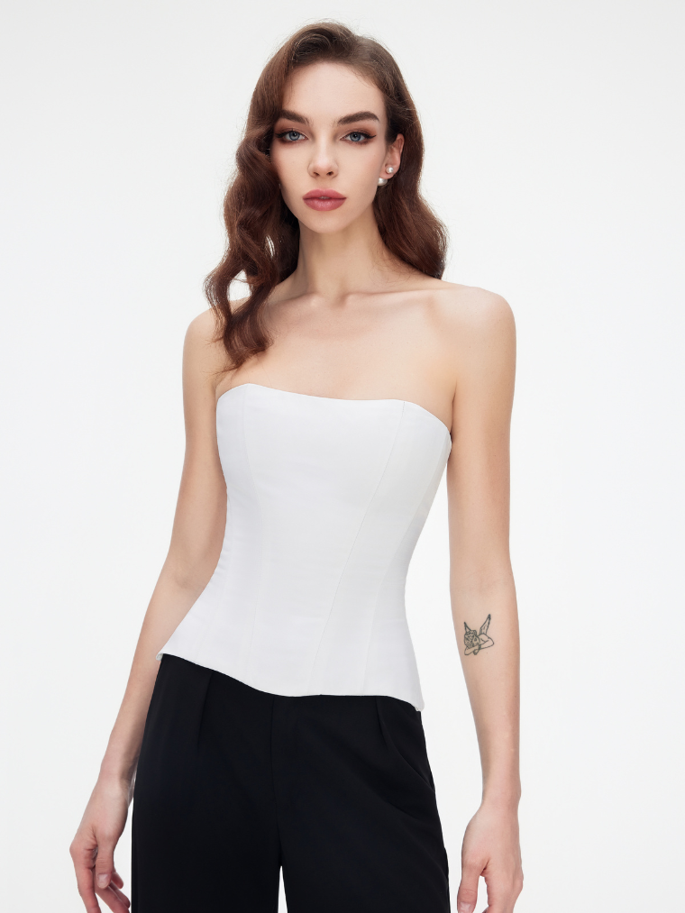Satin corset