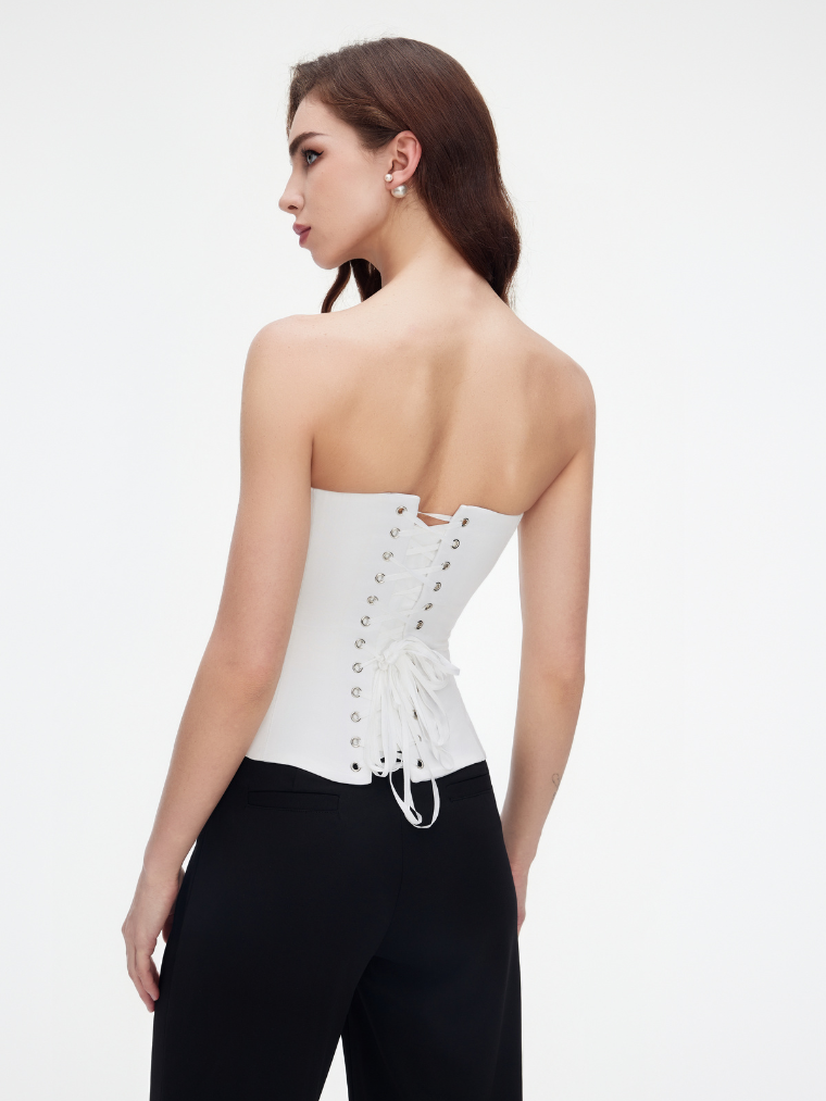 Satin corset