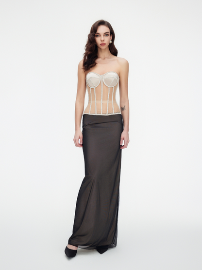Secret form bra with rhinestones
