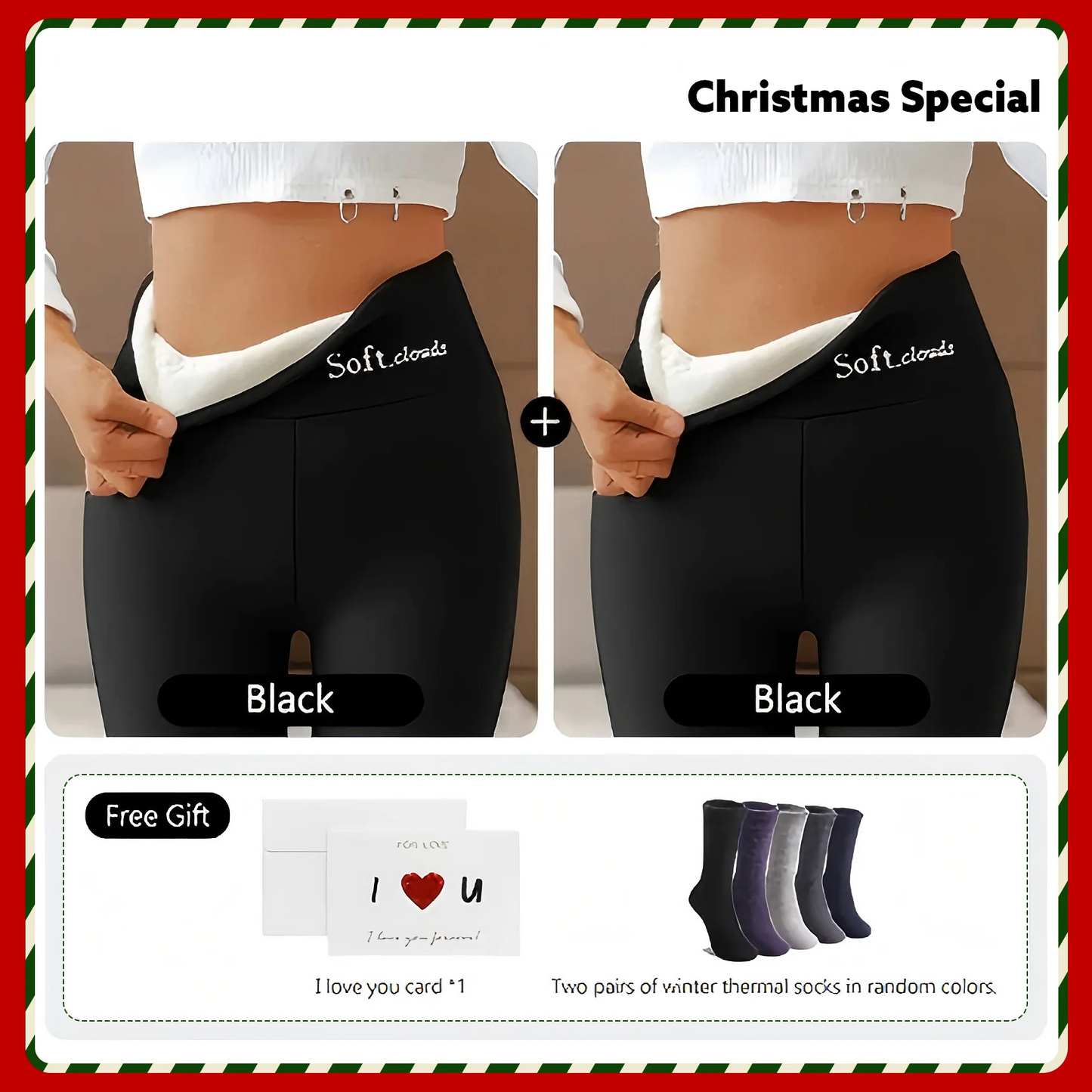 🔥 MustPride® Cloudy Fleece Lined Leggings